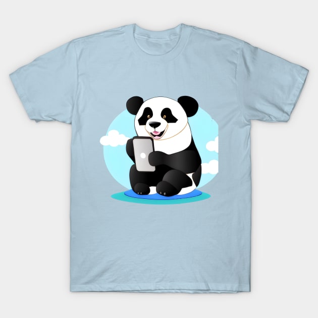 Tech-Savvy Panda T-Shirt by Imanarifirmanto